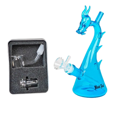Black Leaf Mini Öl/-Kräuterbong DRACHE Blau