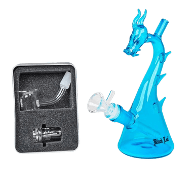 Black Leaf Mini Öl/-Kräuterbong DRACHE Blau