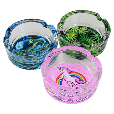 Black Leaf Glasaschenbecher 3 Motive