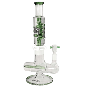 BL Liquid Bong mit Spirale und Inline Slit Grün