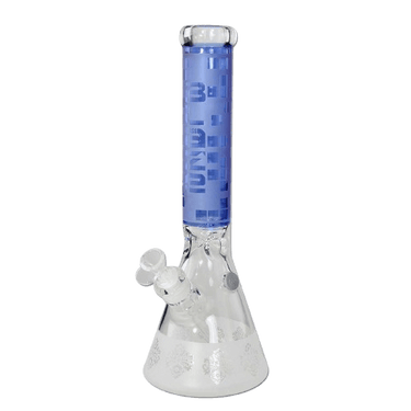 BLAZE Sandblazer Beaker Bong Ice, Blau