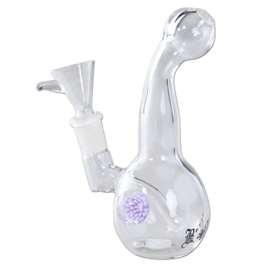 Black Leaf Glasbong für Kräuter + Öl, Lila/Violett