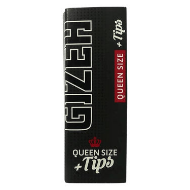 GIZEH BLACK Papers Queen Size Extra Fine Logpapes + Tips