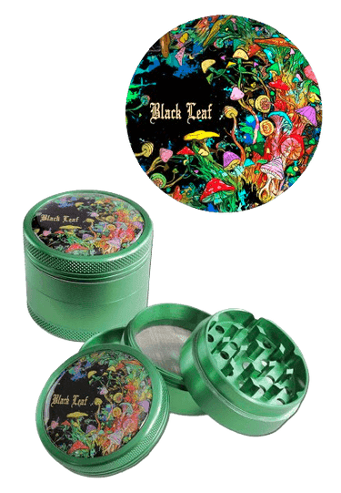 Black Leaf Mushroom Grinder 4-tlg. Grün