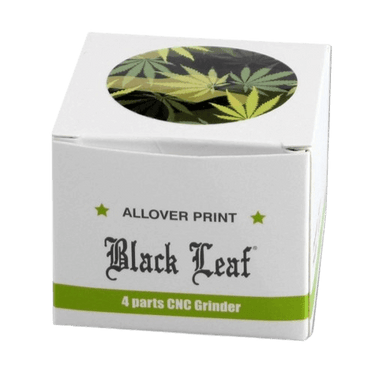 Black Leaf Camouflage Aluminium Grinder 4-tlg.