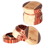 Black Leaf Alu-/Holzgrinder 4-tlg. Beige