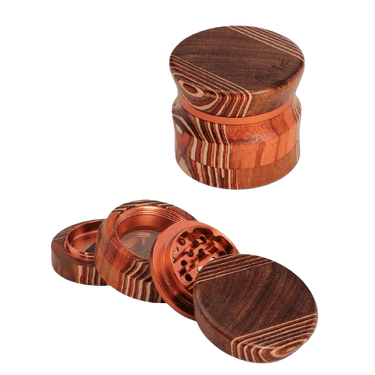 Black Leaf Alu-/Holzgrinder 4-tlg. Braun