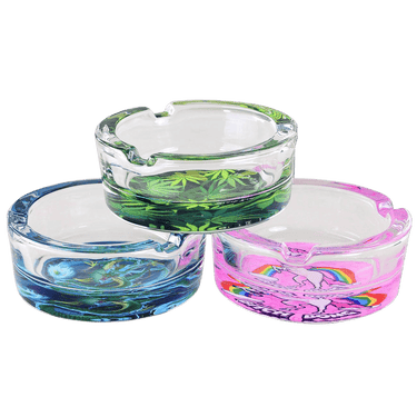 Black Leaf Glasaschenbecher 3 Motive