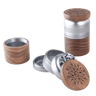 Black Leaf Alu/Walnuss Grinder 5-tlg. Silbergrau