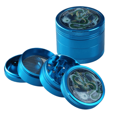 Black Leaf Grinder QINGLONG 4-tlg.