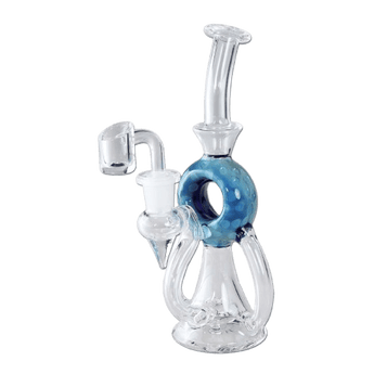 Black Leaf Öl-Recyclebong Blauer Donut