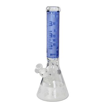 BLAZE Sandblazer Beaker Bong Ice, Blau