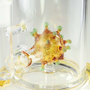 BLAZE Virus Ball Ölbong/Dab Rig, Gelb