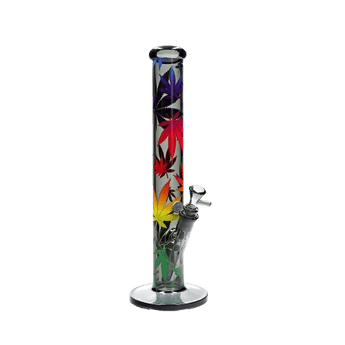 FIRE-FLOW™ X Black Leaf Bong LEAVES GRADIENT