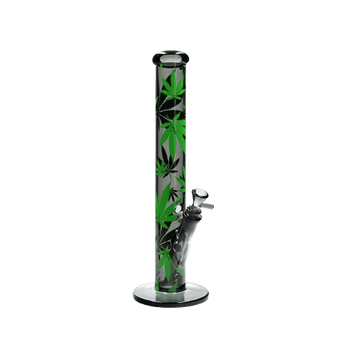 FIRE-FLOW™ X Black Leaf Bong LEAVES GREEN