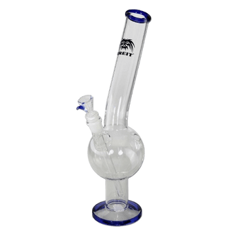 BREIT Belly Bong mit Diffusorchillum, Blau