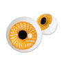 Carb Cap + Pearl Eye Ball für Terp Slurper Banger Gelb