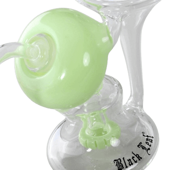 Black Leaf Öl-Recyclebong mit Perkolator Grün