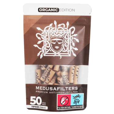 MEDUSAFILTERS Aktivkohlefilter ORGANIC 50x Stück