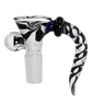 Black Leaf Glaskunstkopf Wirbel Zebra NS14