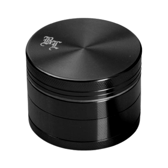 Black Leaf Aluminium-Grinder 4-tlg., Schwarz