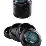 Black Leaf Mandala Alu-Grinder 4-tlg., Schwarz